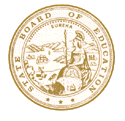 Image: State Board Seal; link to California State Board of Education